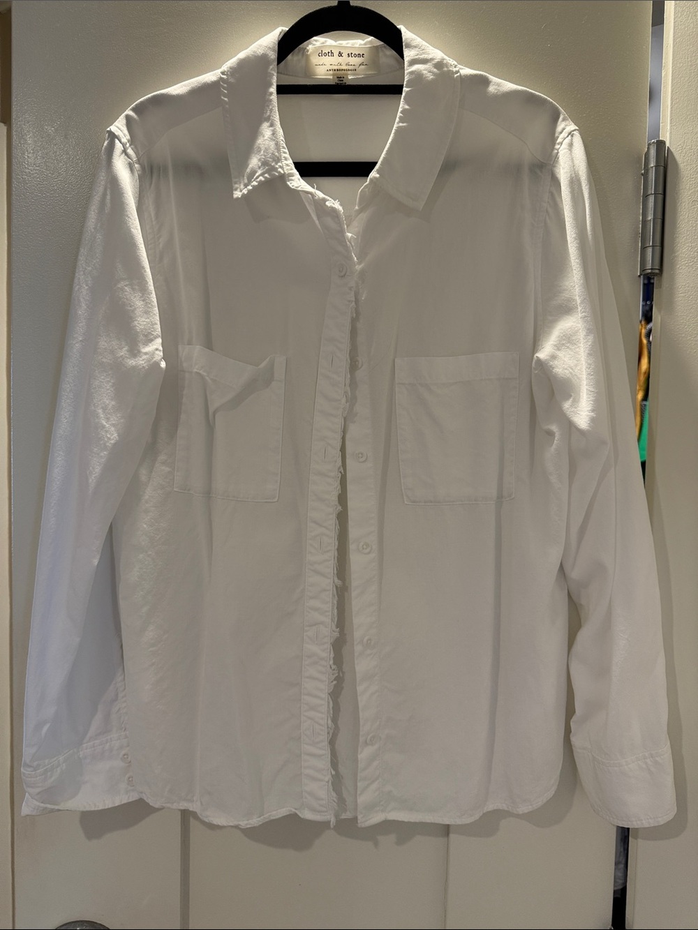 cloth & stone White Relaxed Pocket Button Shirt